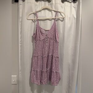 Altar'd State Lavender Floral Mini Dress